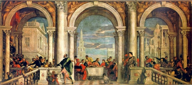 Cena en casa de Leví, Paolo Veronese 1573